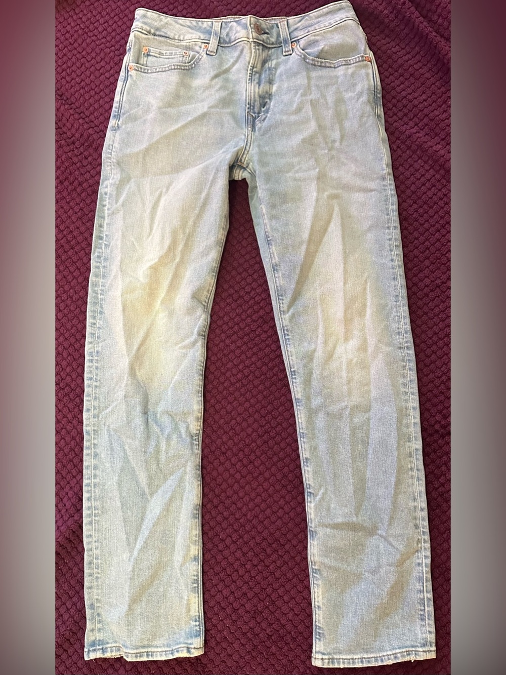 American Eagle Outfitters Light Blue Slim Straight Jeans